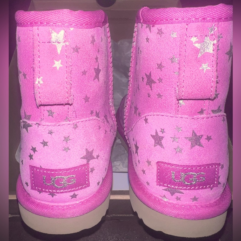 UGG Kids Mini II Stars Pink Boots